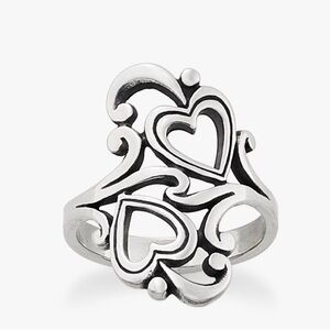 James Avery Swirls & Scrolls Heart Ring 5.5: Sterling Silver